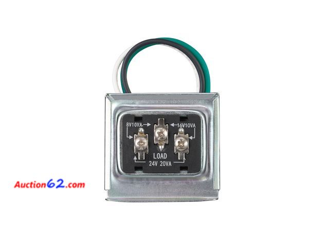 Lot 44-1593p - Heath Zenith SL-125-90 Silver Finish Wired Trivolt Clamp-On Transformer Compatible with Most Smart Video Doorbells and Any Wired Chimes and ...