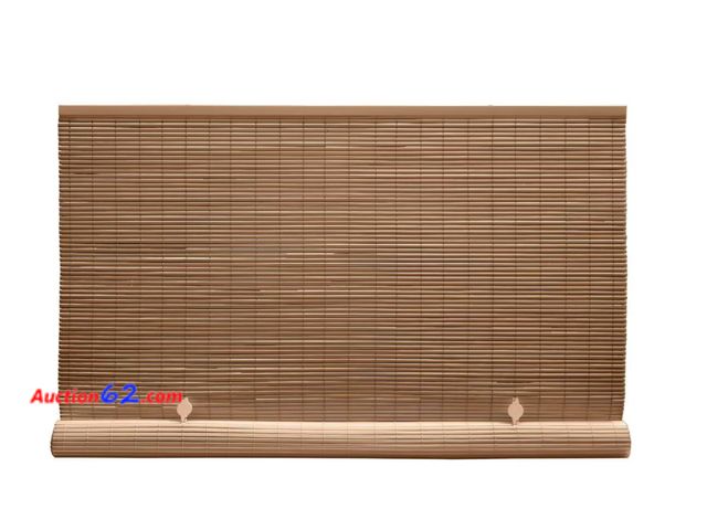 Lot 44-578p - Retail value $36- Outdoor Oval Vinyl Cord-Free PVC Rollup Blinds - Radiance Appears New, A basic inspection has been given to this item. Sol...