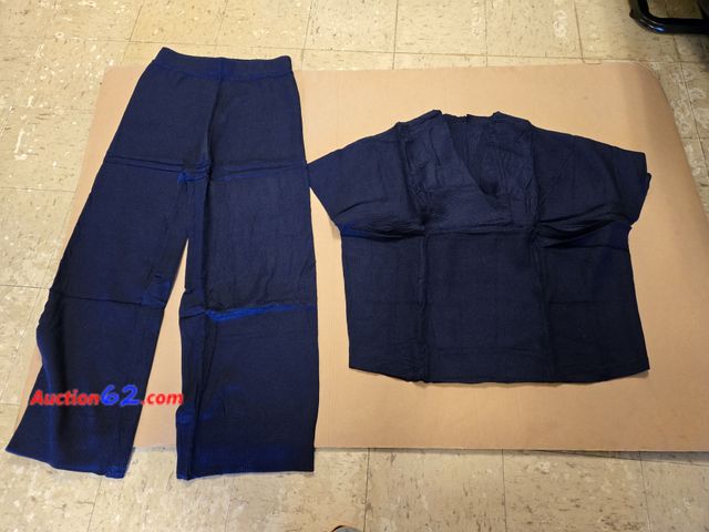 Lot 44-6502r - Size Small T1FE 1SFE Womens Sweater Set 2 Piece Outfits Short Sleeve Knit Lounge Sets for Women Wide Legs Pants Matching Sets Appears New, A...