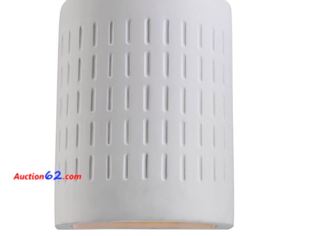 Lot 44-118w - Retail of $103-Generation Lighting Paintable Ceramic Sconce Appears New, A basic inspection has been given to this item. Sold AS-IS.