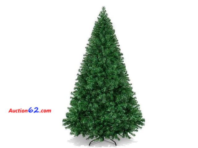 Lot 44-6942w - 6ft Artificial Green Christmas Tree, Unlit Pine Design w/Easy Assembly Appears New, A basic inspection has been given to this item. Sold AS-...
