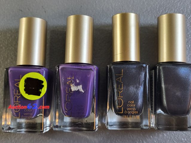 Lot 44-3118b - Lot of 4 LOREAL Nail Color - 2 Bottles of #510-Paparazzi Pleaser and 2 Bottles of #570-Stroke of Midnight - New - See Pictures 1. Appears Ne...
