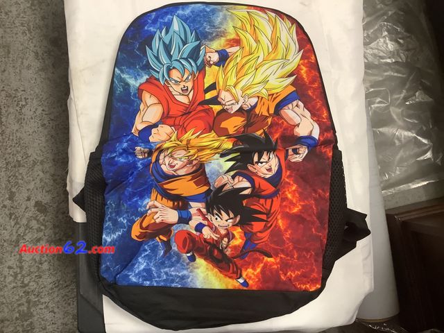 Lot 44-6083e - Dragon Ball Z 17” BackPack,  Appears New, A basic inspection has been given to this item. Sold AS-IS. See All Photo's Not Tested