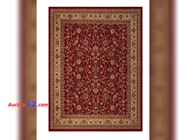 Lot 44-7006f - Unique loom Washington Sialk Hill rug, red, 2.5'×10'  E-Commerce Return, A basic inspection has been given to this item. Sold AS-IS.