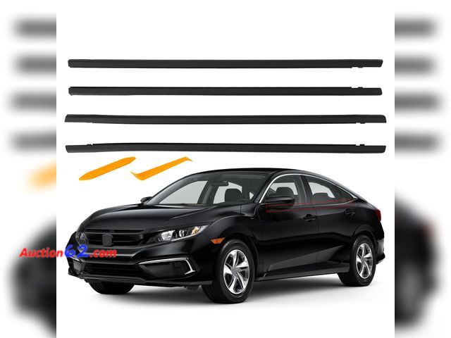 Lot 44-4049e - Jogscay Weather Stripping Window Moulding Accessories for Honda Civic 2016-2021, Windows Weatherstrip Seal Exterior Trim, Replaces 72450-TEA...