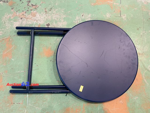 Lot 44-1304m - Threshold Kanab Folding Patio Bistro Table - Navy Blue Not Tested See All Photo's E-Commerce Return, A basic inspection has been given to th...