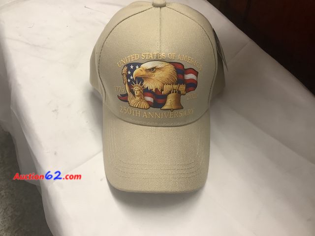 Lot 44-6072w - TAN United States Of 250th Anniversary 1776-2026 Hat. New. See All Photo's Not Tested Never opened, Factory Sealed