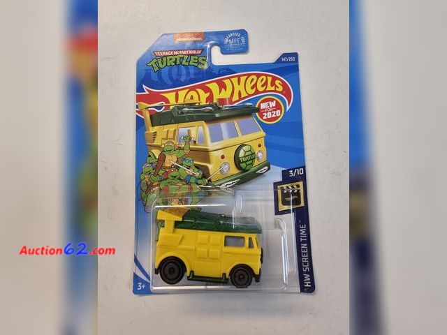 Lot 44-8303p - 2020 TEENAGE MUTATNT NINJA TURTLES HOT WHEELS PARTY WAGON. FIRST RELEASE. NEVER OPENED IN ORIGINAL PACKAGING.-T Never opened, Factory Sealed