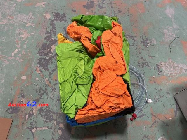 Lot 44-526t - Bounceland Single Water Slide Green E-Commerce Return, A basic inspection has been given to this item. Sold AS-IS. Used Not Tested