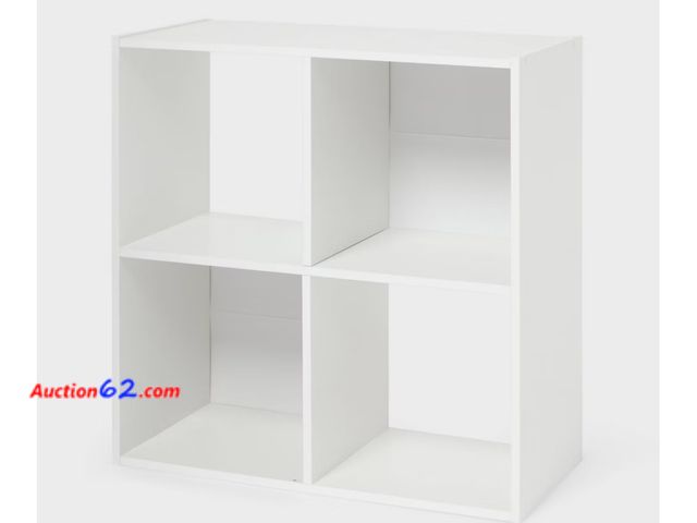 Lot 44-915w - Retail value $30- 11" Cube Book Shelf White - Brightroom Appears New, A basic inspection has been given to this item. Sold AS-IS. See All Ph...