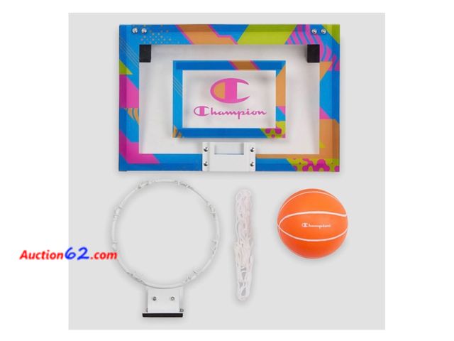 Lot 44-837 - Champion Alley-Oop Mini Hoop Set See All Photo's Not Tested Appears New, A basic inspection has been given to this item. Sold AS-IS.