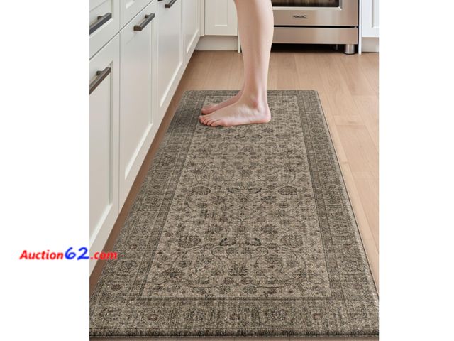 Lot 44-1782 - DEXI Kitchen Mats for Floor Cushioned, 23x59 Extra Large Wide Runner Rug Non Slip, Waterproof Soft Comfort Standing Padded Anti Fatigue Deco...