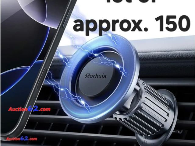 Lot 44-6982p - Lot of Approximately 150 [Military-Grade] Fits MagSafe Car Mounts [Upgraded Strongest Magnet Power] Magnetic Phone Holder Car, Air Vent Magn...