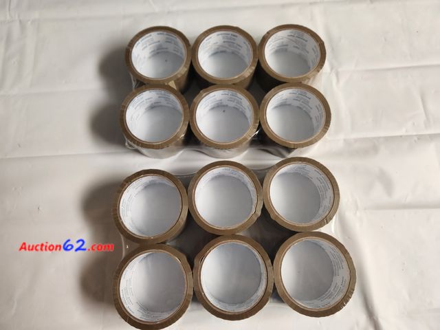 Lot 44-2158g - 2 packages of 6 rolls each Premier hot melt carton sealing tape. 48 mm x 50 m (1.88 in. X 54.7 yd. each roll. New. See photos. See All Photo...