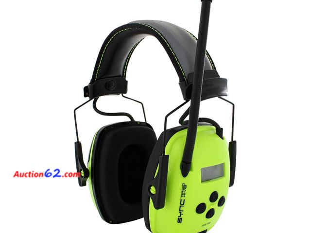 Lot 44-1916e - Howard Leight by Honeywell Sync Hi-Visibility Digital AM/FM Radio Earmuff (1030390),Bright Yellow/Green Appears New, A basic inspection has ...