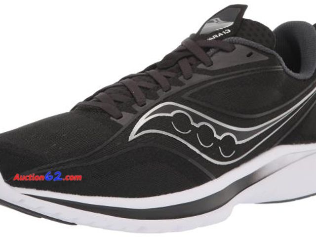 Lot 44-206g - Saucony Men's Kinvara 13 Running Shoe, Black/Silver, 9 Wide - E-Commerce Return, A basic inspection has been given to this item. Sold AS-IS.
