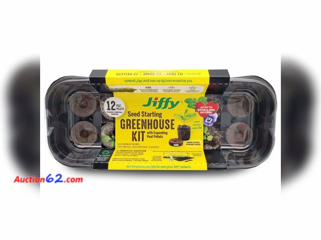 Lot 44-146o - Lot of (3) Jiffy Seed Starting Kit, 12 Cell 36mm Peat Pellets Appears New, A basic inspection has been given to this item. Sold AS-IS.