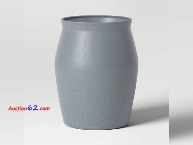 Lot 44-234p - Speckled Composite Indoor Outdoor Planter Pot 16"x16"x20" Charcoal Gray - Threshold™ Appears New, A basic inspection has been given to this ...
