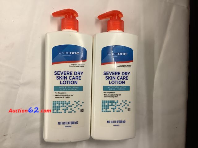 Lot 44-6059w - Care one Severe Dry Skin Care Lotion, With Exfoliating Alpha Hydroxy, No Fragrance, Skin Moisturizing for Severely Dry Skin. New. See All Ph...