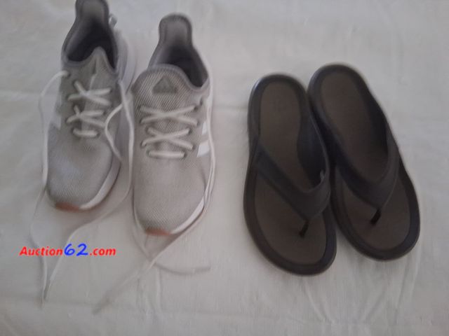 Lot 44-2012o - One new without tag size 9 women's Croc flip-flops ( men's 8 on bottom of shoe so adjusted to a women's size).  One pair of women's  size 8 ...