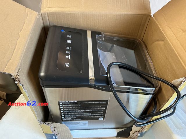 Lot 44-187m - Not Tested- Sold As Is- $99.99 Retail price - Sencre Ice Makers Countertop, 26.5Lbs/24H Ice Machine with 2 Sizes Bullet Ice, 9 Ice Cubes Rel...