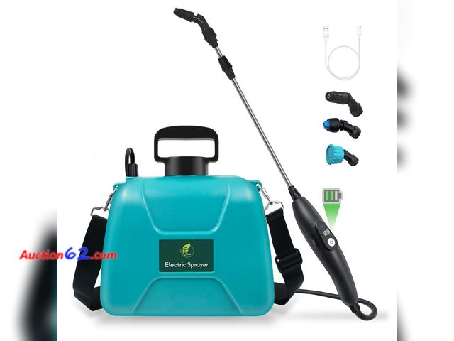 Lot 44-600m - 2 Gallon Battery Powered Sprayer, Electric Pump Sprayer in Lawn and Garden Not Tested See All Photo's Appears New, A basic inspection has be...