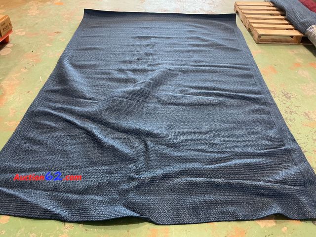 Lot 44-1312m - Threshold Blue Polypropylene Patio Rug 7x10 Not Tested See All Photo's E-Commerce Return, A basic inspection has been given to this item. So...