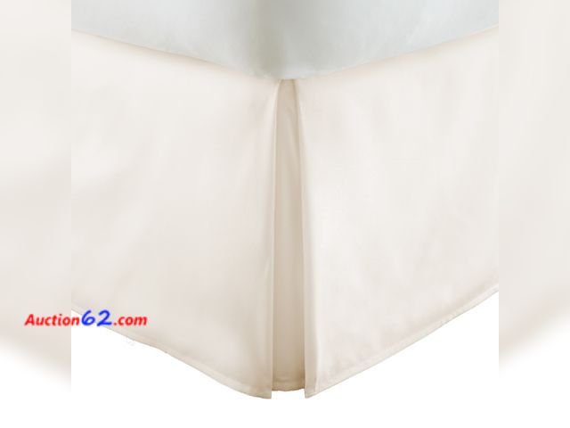 Lot 44-4002a - ienjoy Home IEH-BEDSKIRT-Queen-Ivory Pleated Bed Skirt See All Photo's Not Tested Appears New, A basic inspection has been given to this ite...