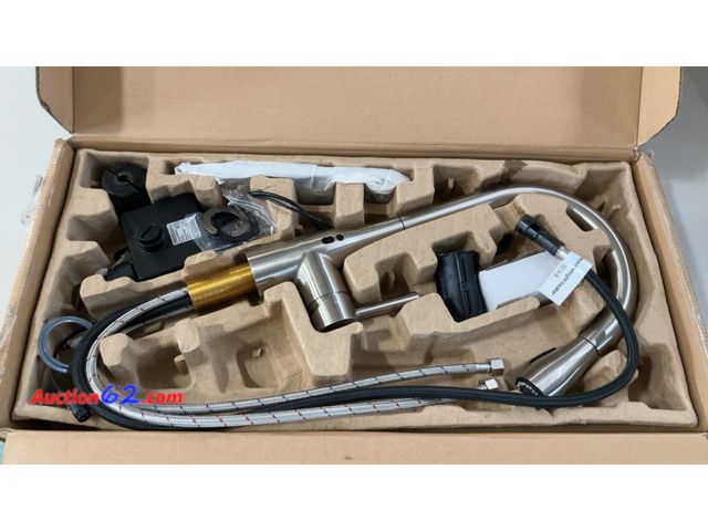 Lot 44-1784w - $89.99 Retail price - GOESMO Touchless Kitchen Faucet with Pull Down Sprayer, Adjustable Water Flow, Handle Rotation 270 Degrees &amp; Magne...