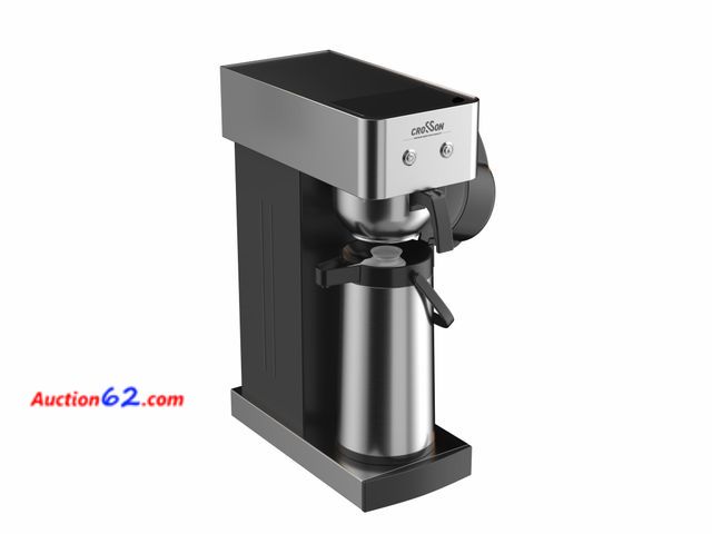 Lot 44-1980j - crosson 2.2L Commercial Airpot Coffee Brewer, Pour Over Drip Coffee Maker with 24 Hours Hot 2.2L Thermal Airpot Coffee Carafe Dispenser with...