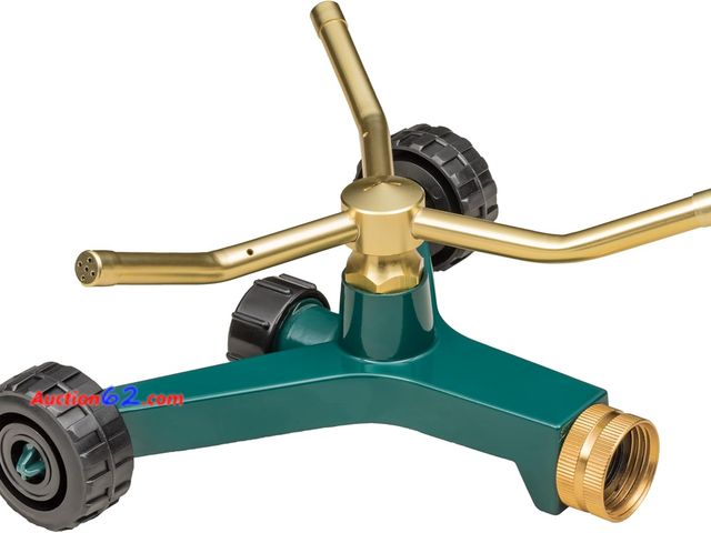 Lot 44-5533p - Orbit 58257N Lawn and Garden 3-Arm Metal Sprinkler with Wheel Base Appears New, A basic inspection has been given to this item. Sold AS-IS. ...