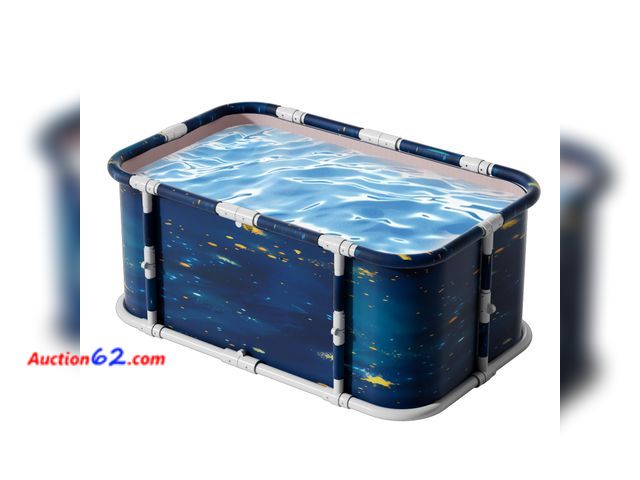 Lot 44-204m - 45" Large Portable Foldable Bathtub for Adult, Family-Friendly SPA Therapy See All Photo's Appears New, A basic inspection has been given to...