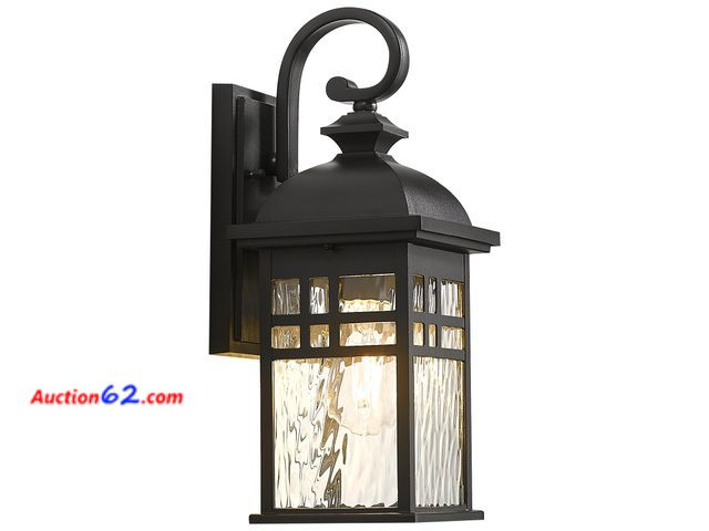 Lot 44-1880 - $117.99 Retail price - NAXTTII Outdoor Wall Lamps Exterior Lighting Fixtures 22 Inch Height Porch Light with Water Ripple Glass E26 Socket N...