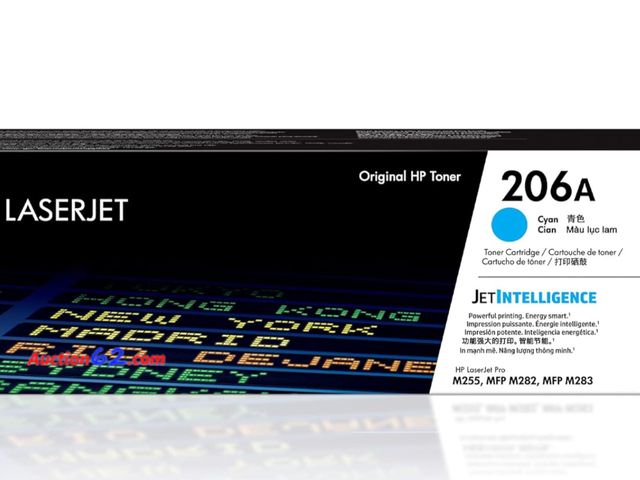 Lot 44-1594b - $98 Retail value- HP 206A Cyan Toner Cartridge | Works with HP Color LaserJet Pro M255, HP Color LaserJet Pro MFP M282, M283 Series | W2111A...