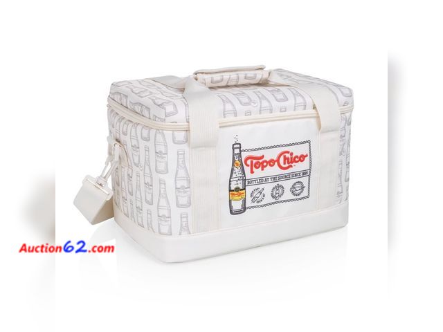 Lot 44-4065m - Picnic Time Topo Chico 12 Cans/4.5qt Soft-Sided Cooler - Gray See All Photo's Not Tested Appears New, A basic inspection has been given to t...