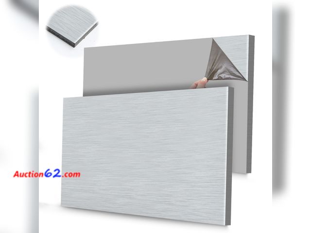 Lot 44-1706w - $119.99 Retail price - Blulu 2 Pcs Aluminum Composite Panel, 1/4" Thick Rectangle Aluminum Sheet for Industry Crafting Handcraft DIY Project...