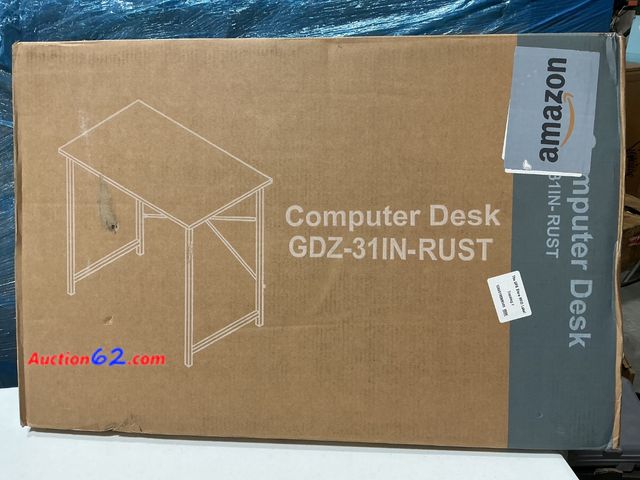 Lot 44-180a - $150 Retail price - Amazon Computer Desk GDZ-31IN-RUST See All Photo's Appears New, A basic inspection has been given to this item. Sold AS-...