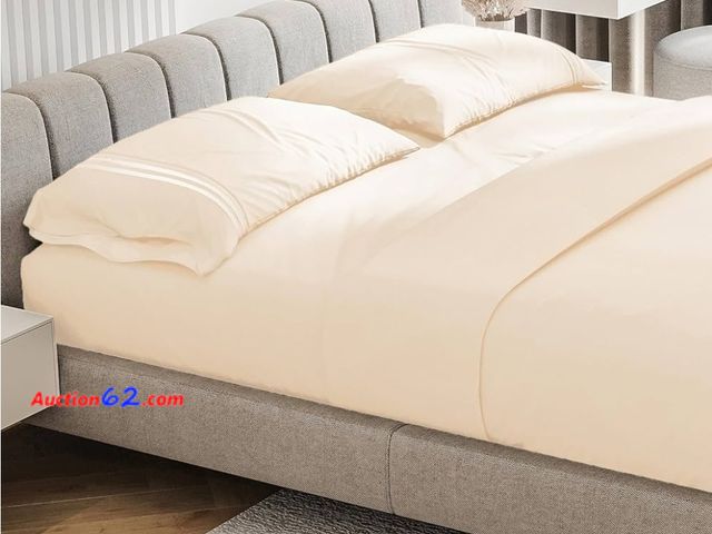 Lot 44-6716p - Cal King Sheet Set - 4 Piece Bedding Sheets &amp; Pillowcases - Hotel Luxury Bed Sheets, Extra Soft Bed Sheets - 15" Deep Pocket Sheets - Br...