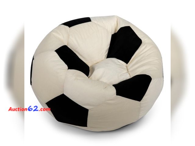 Lot 44-219a - Big Joe Sports Ball Child-Sized Bean Bag Chair for Kids, Soccer Ball Plush, Ultra-Soft Lightweight Polyester Blend, 2.5 Foot Refillable See ...