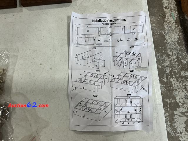 Lot 44-1174j - Wooden Drawer Organizer Kit with Instructions Not Tested E-Commerce Return, A basic inspection has been given to this item. Sold AS-IS. Loos...