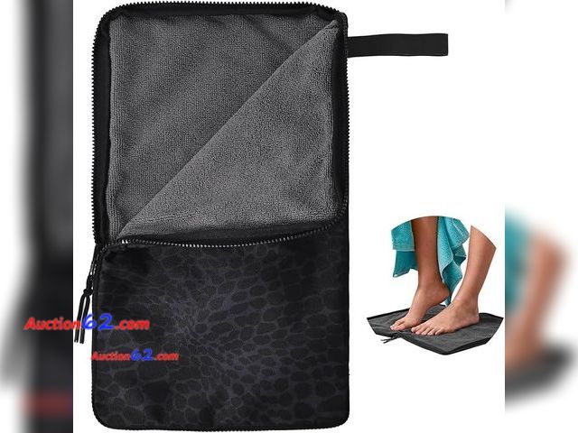 Lot 44-9125i - Black Leopard Wet bag for swimsuit Appears New, A basic inspection has been given to this item. Sold AS-IS.