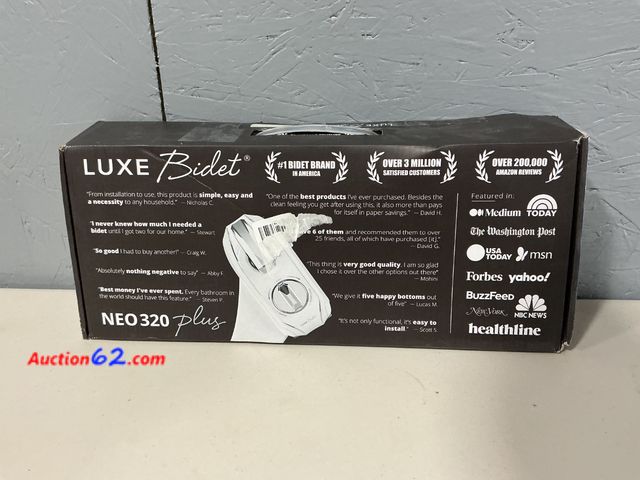 Lot 44-1501 - LUXE Bidet NEO 320 Plus - Bidet Attachment, Self Cleaning Mode See All Photo's Not Tested Appears New, A basic inspection has been given to ...