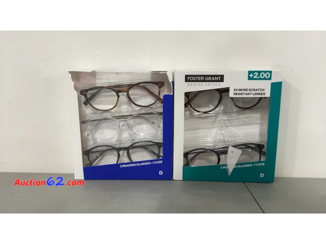 Lot 44-1684j - Foster Grant Design Optics Reading Glasses 3-Pack Not Tested See All Photo's E-Commerce Return, A basic inspection has been given to this it...