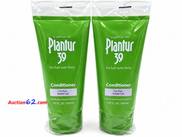 Lot 44-6052m - 2 bottles Dr. Wolf Plantur 39, Conditioner, For Hair over Forty, for fine brittle hair. Appears New, A basic inspection has been given to th...