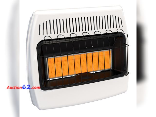 Lot 44-109f - $207.05 Retail price - Dyna-Glo IR30NMDG-1 30,000 BTU Natural Gas Infrared Wall Heater Appears New, A basic inspection has been given to thi...