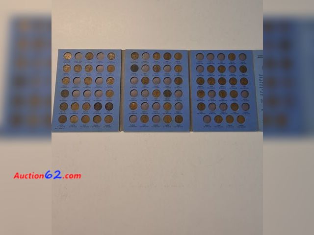 Lot 44-8345g - **SEMI-KEY DATE INCLUDED** PARTIAL SET OF LINCOLN CENTS SPANNING FROM 1909 TO 1940. INCLUDES A **RARE** 1909 VDB CENT!!! COMES IN A VINTAGE ...