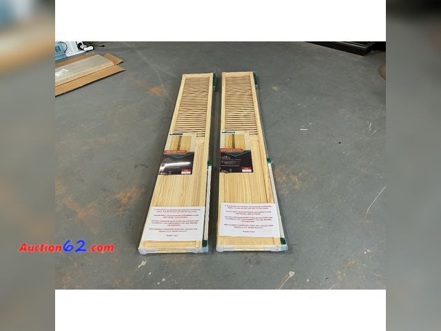Lot 44-908j - $150 Retail price - VERANDA Bifold FR5 Classic LVR/PNL, 24" x 78", Raw Pine Doors, 2 Sets Not Tested Appears New, A basic inspection has bee...