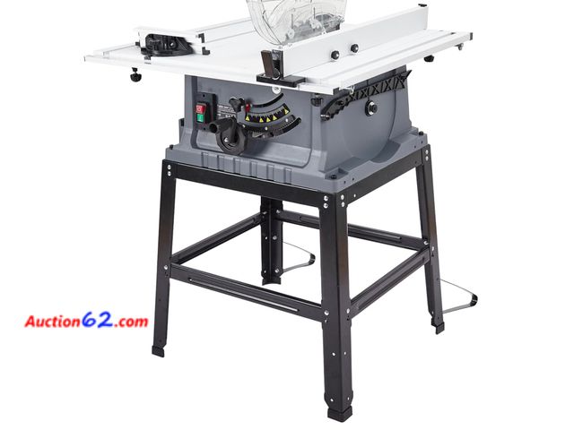 Lot 44-92z - Retail value of $280-  Garvee Table Saw, 10 Inch 15A Multifunctional Saw with Stand &amp;... Appears New