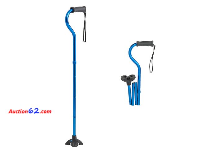 Lot 44-570p - Medline 4U 4-Point Offset Folding Hybrid Canes Appears New, A basic inspection has been given to this item. Sold AS-IS. See All Photo's Not ...