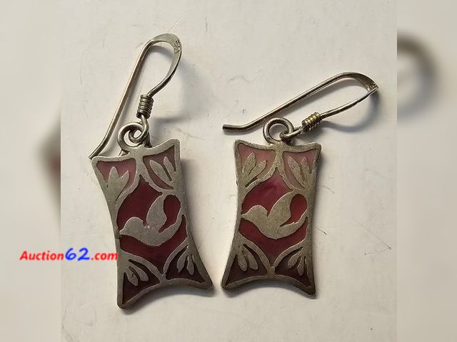 Lot 44-8311u - .925 STERLING SILVER EARRINGS WITH BIRDS.-T